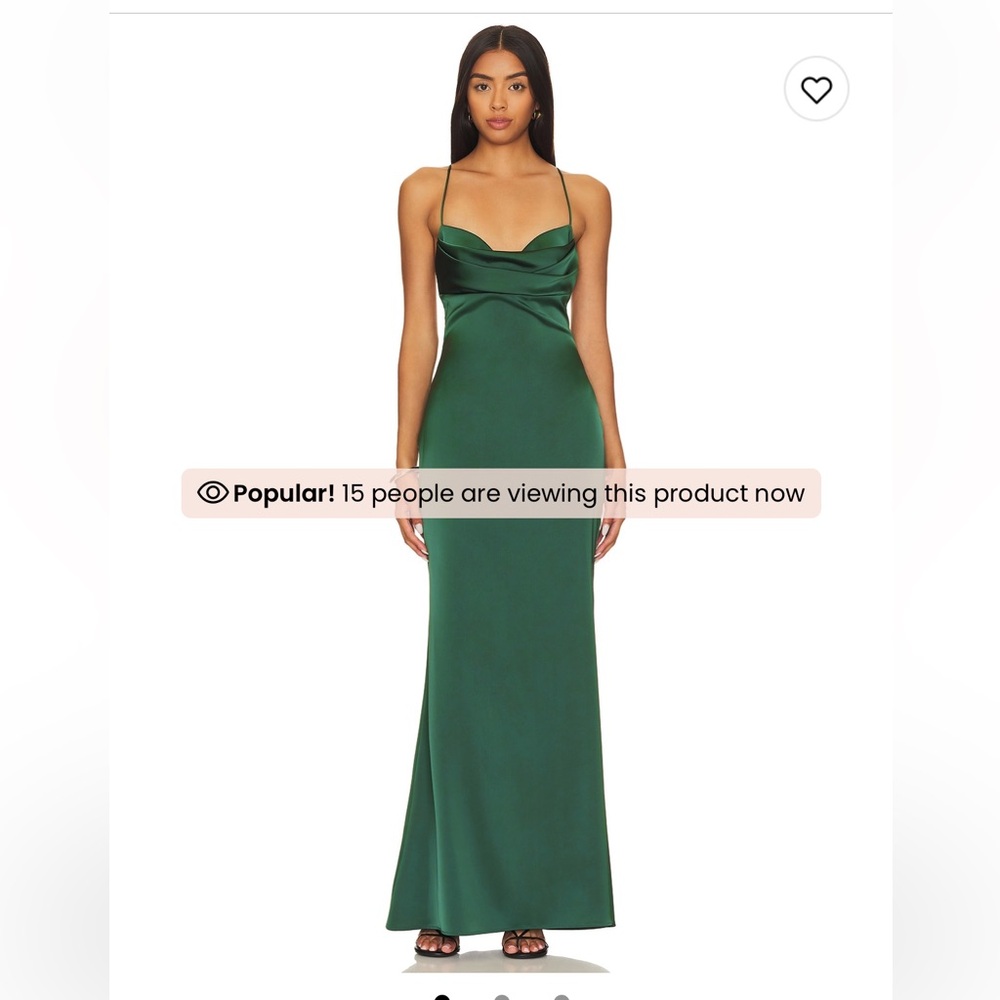 Elegant Green Gown - Revolve